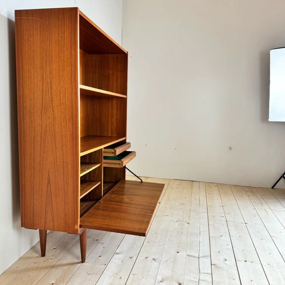 Vintage teak bookcase, Denmark, 1960s