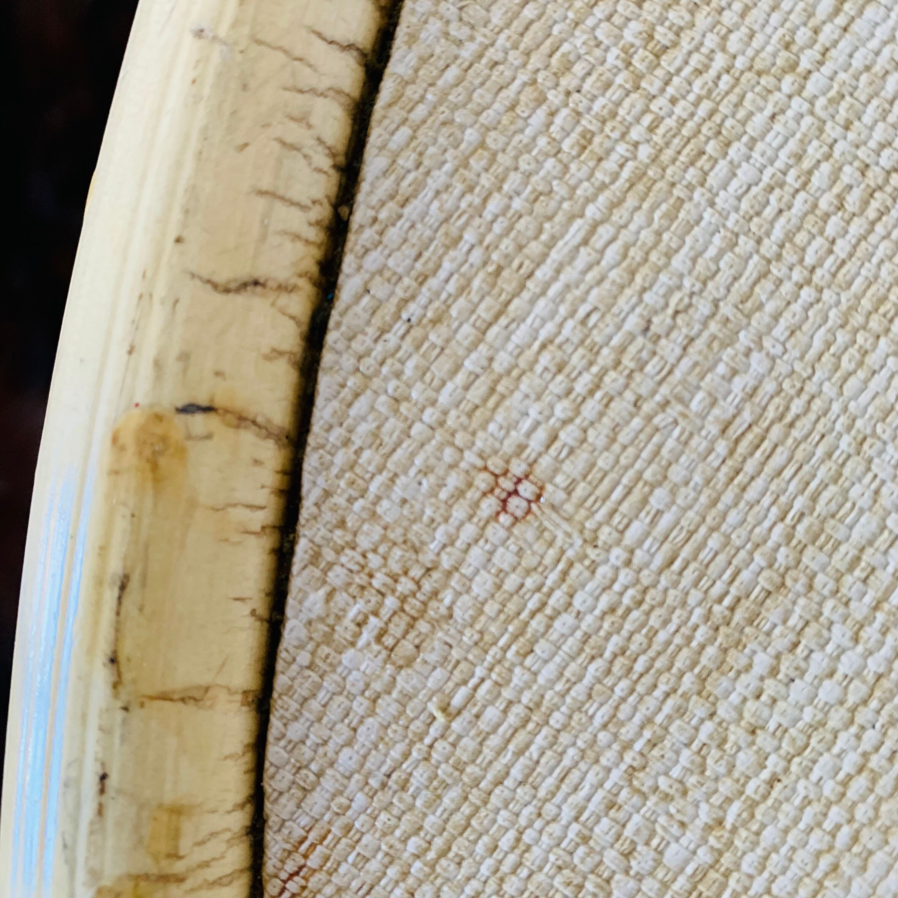 Rattan tripod coffee table