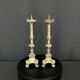 Pair of silver-plated candlesticks