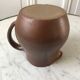 Handcrafted stoneware milk jug signed 70s