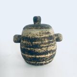 Brutalist Dutch Art Ceramic Pot by Pieter Groeneveldt, Netherlands, 1960s