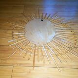 Ortf vintage rattan mirror 67x51cm