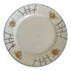 Vintage Round Earthenware Serving Dish - Delicate Floral Decor