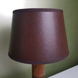 Art deco oak bedside lamp