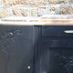 Art Deco buffet with 3 doors in black – Original marble