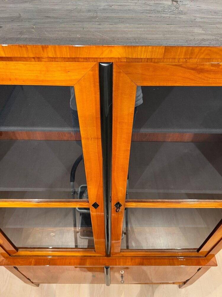 Biedermeier Top Showcase or Vitrine in Cherry Wood, South Germany, 1830