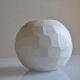 Ball vase with milky engobe