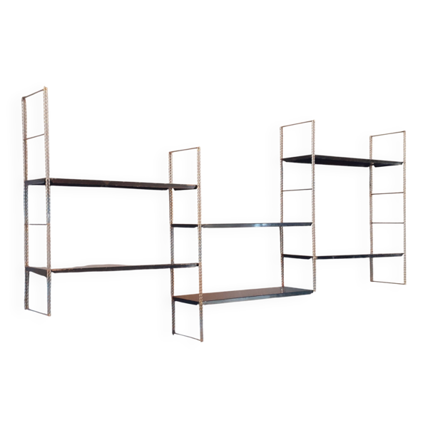 Étagère murale modulable self, pour mofp, 1960.
