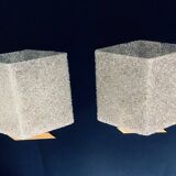 French flush-mounted wall lamp set, 1960s, set of 2