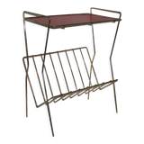 Side table with magazine holder from the 50s