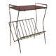 Side table with magazine holder from the 50s