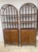 Vintage rattan libraries