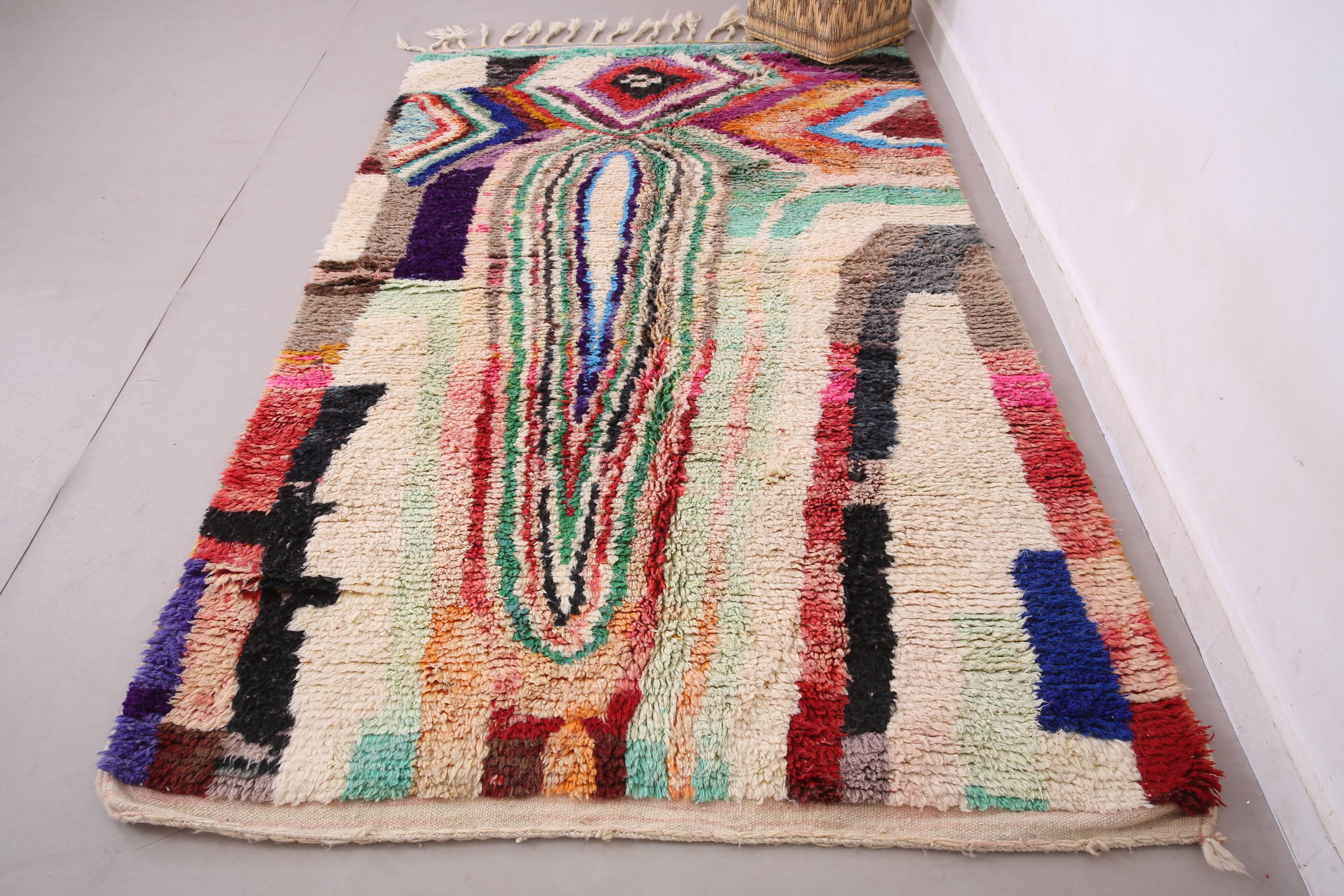 Colorful Boujaad Rug 156 x 259 cm - Berber Wool Rug - Moroccan Rug Handmade