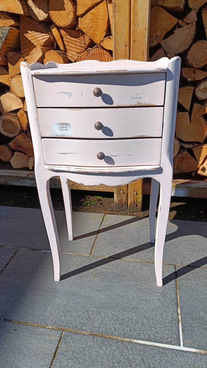 Petite commode/ chevet vintage patinée