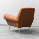 Poltrona in ecopelle gigi radice minotti anni ’50 vintage modernariato