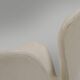 Set of two leather Swan chairs by Arne Jacobsen for Fritz Hansen