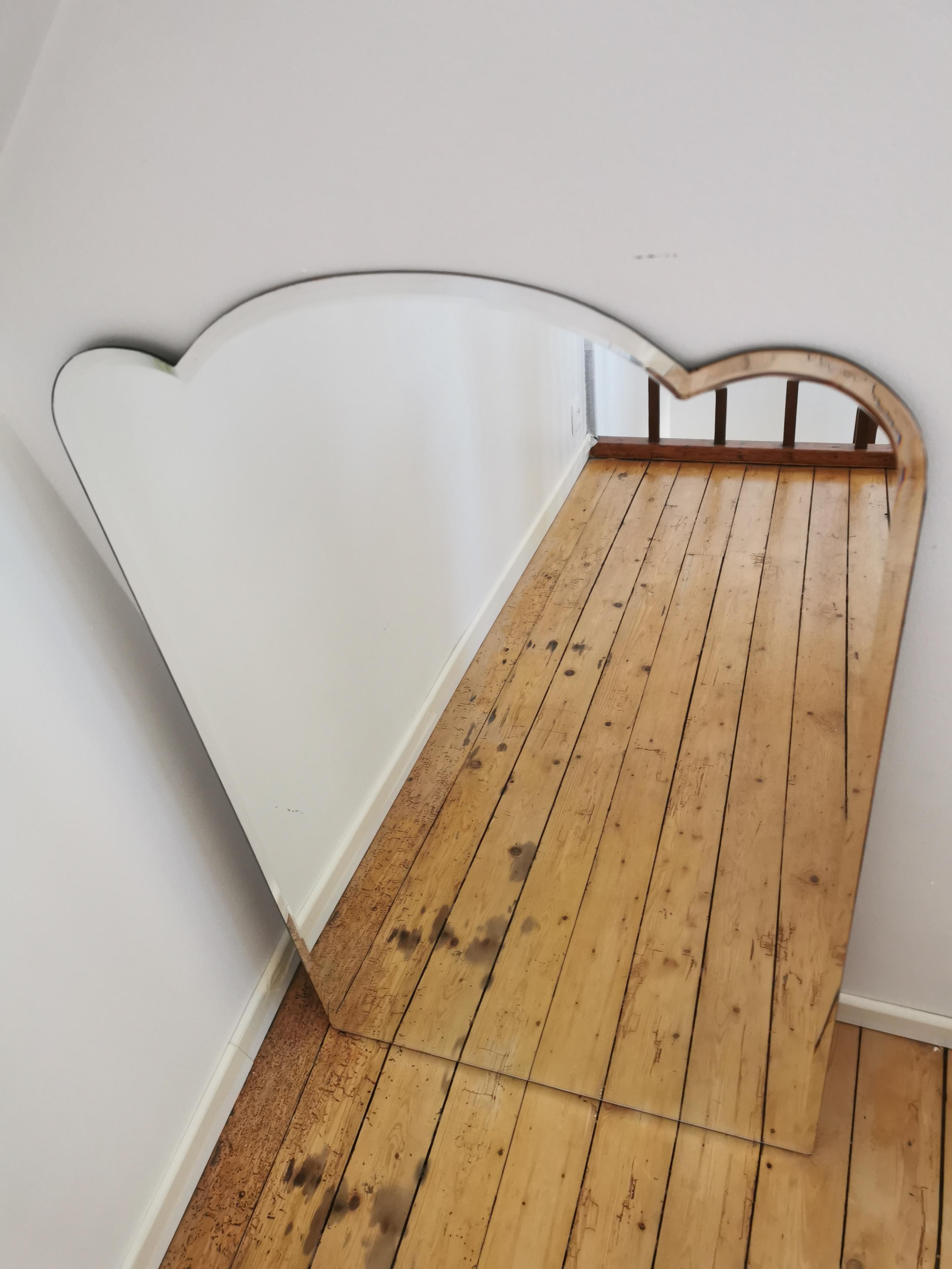 Art Deco beveled mirror