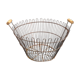 Metal and wood harvest basket
