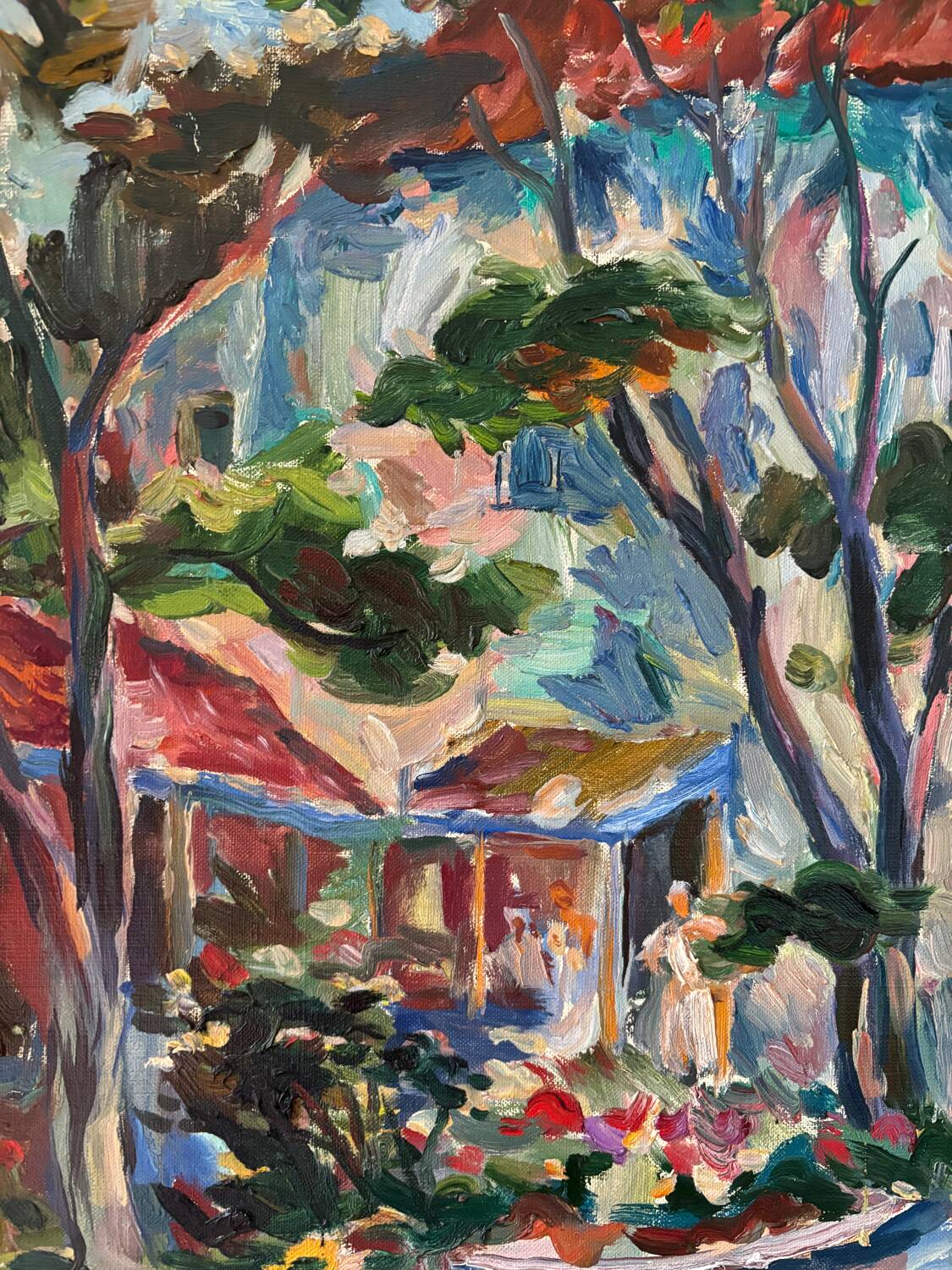 Landscape Russian school signed