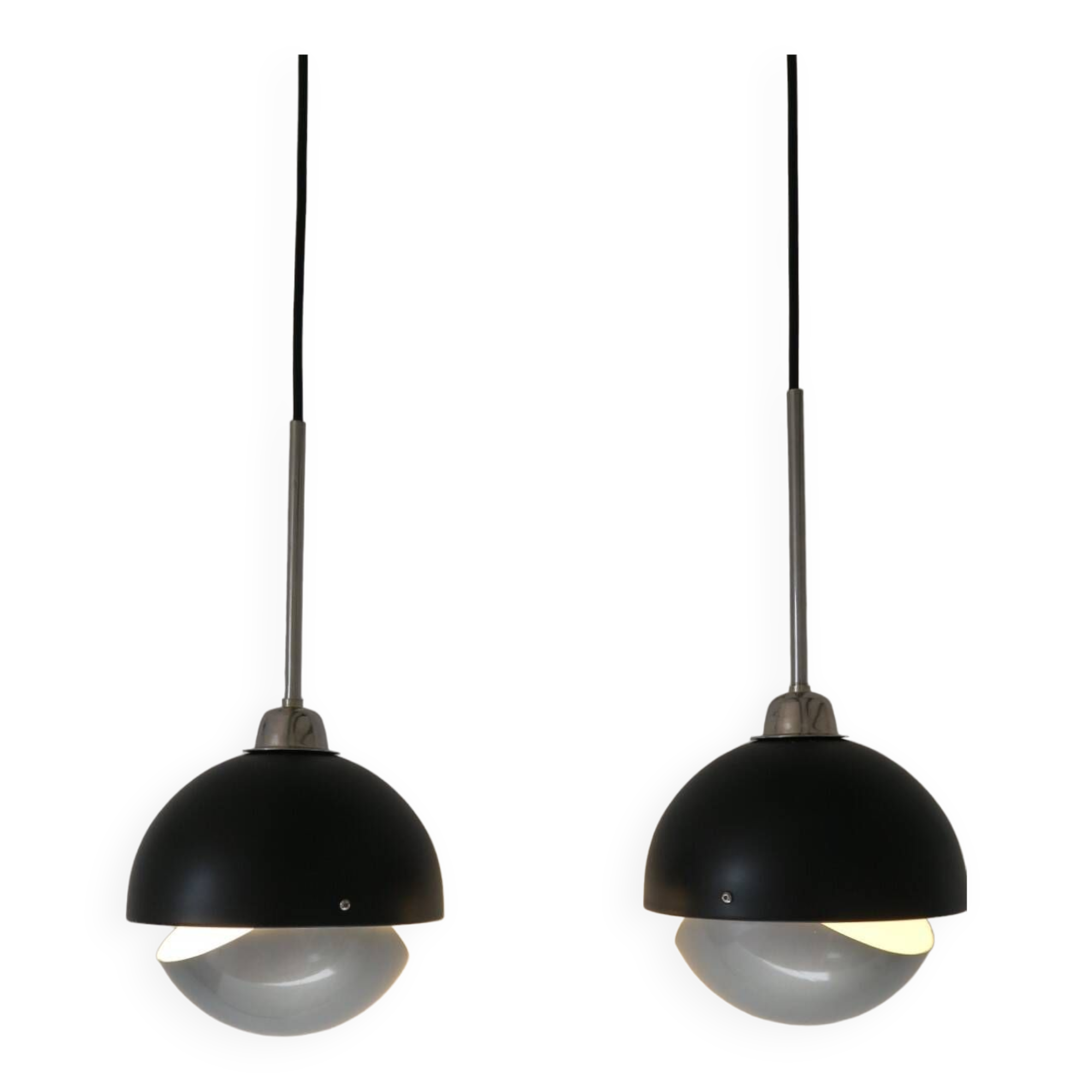 2 Dijkstra eclipse lamps, very rare. Dutch, 70s.