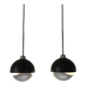 2 Dijkstra eclipse lamps, very rare. Dutch, 70s.