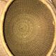 Vintage old wicker basket basket