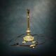 Antique lamp base in gilded bronze, Louis XVI style – 1950s