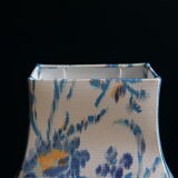 Table lamp Lampshade fabric Ikat and its crystal foot