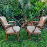 Paire de fauteuils style Louis XV