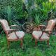 Paire de fauteuils style Louis XV