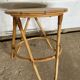 Round rattan coffee table dia 47cm 60s