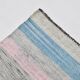 8x12 Light Blue & Off White Large Kilim Rug, 260x361Cm