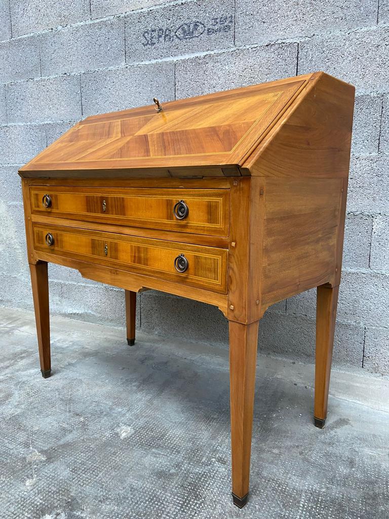 Office scriban Louis XVI walnut 1950