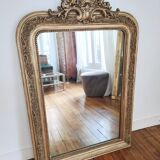 Ancient mirror with golden pediment - 117x76cm
