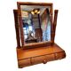 Vintage French Wooden Table Mirror, mid-century
