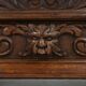 Baroque Style Display Case in Oak, Belgium, 1950s