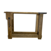 Old solid oak workbench