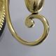 Art Nouveau brass wall sconces Hoffmann style, 1920s
