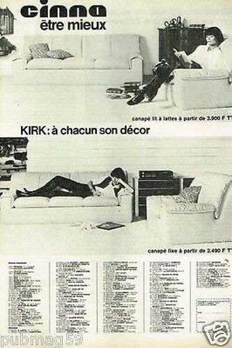 Fauteuil Cinna modèle Kirk années 70