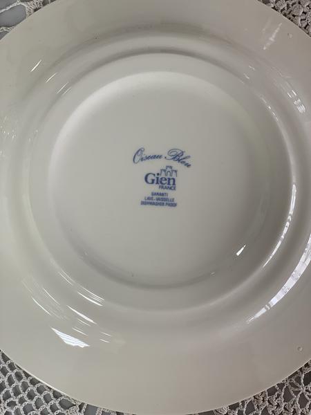 Gien blue bird flat plate