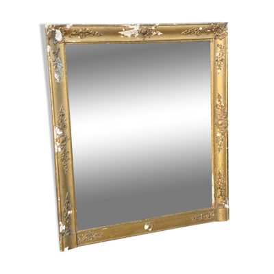 Miroir empire XIXeme cadre doré 100x115cm