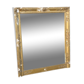 19th century empire mirror with gilded frame 100x115cm