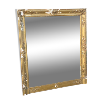 Miroir empire XIXeme cadre doré 100x115cm