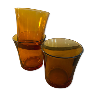 Set of 4 Duralex smoked glasses