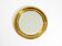 Beautiful, heavy, round Italian brass mirror from the 1960s