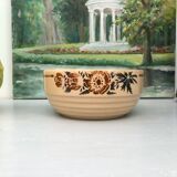 Set of 6 stackable salad bowls with foral pattern from the 50s/60s