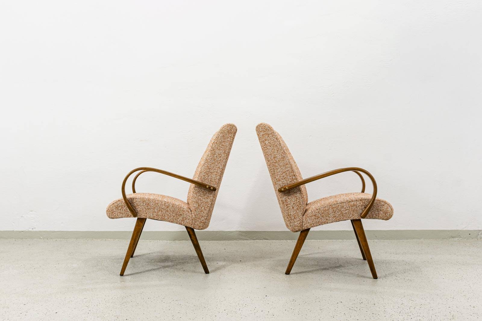Page 1 of 17 Armchairs type 53 by J. Smidek, Ton, Czechoslovakia, 1960s, se