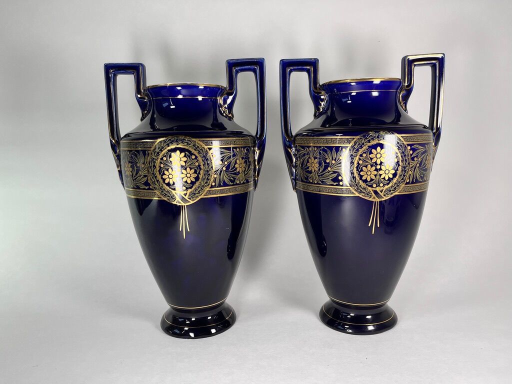 Vase Amphora Boch Frères Keramis 1890