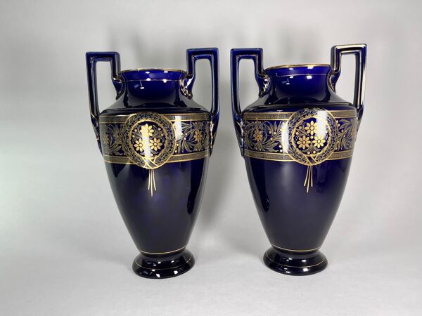 Vase amphore Boch Frères Keramis 1890