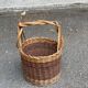 Vintage rattan and wicker basket